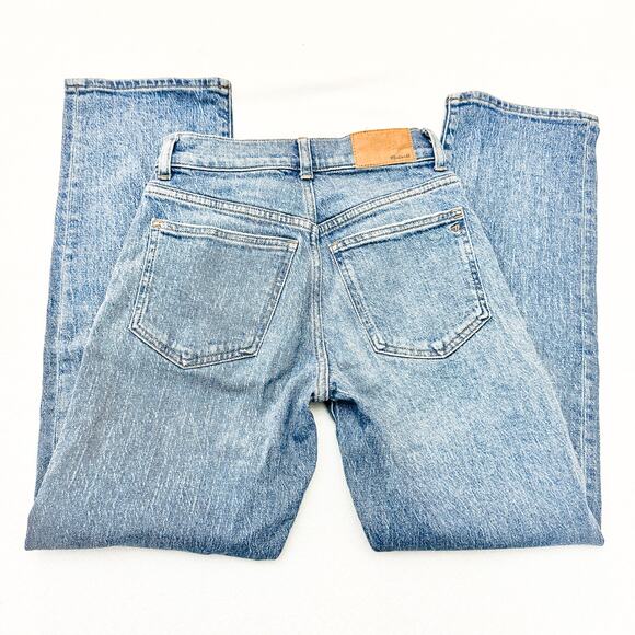 Madewell 90's Straight Medium Wash Denim Jeans Zip Fly Size 23 Petite - Picture 5 of 8